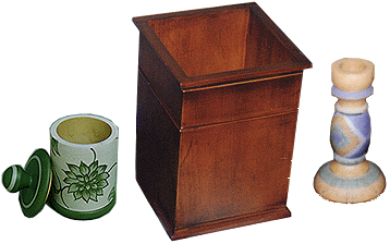 Container, Waste Basket, Candle Stand